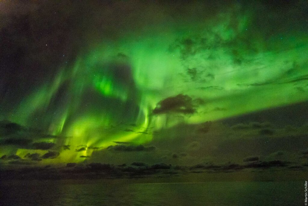 Spektakuläre Polarlichter überm Nordkap